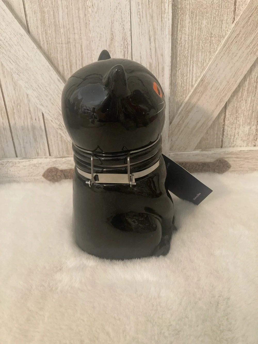 Black Cat Halloween Hinged Jar